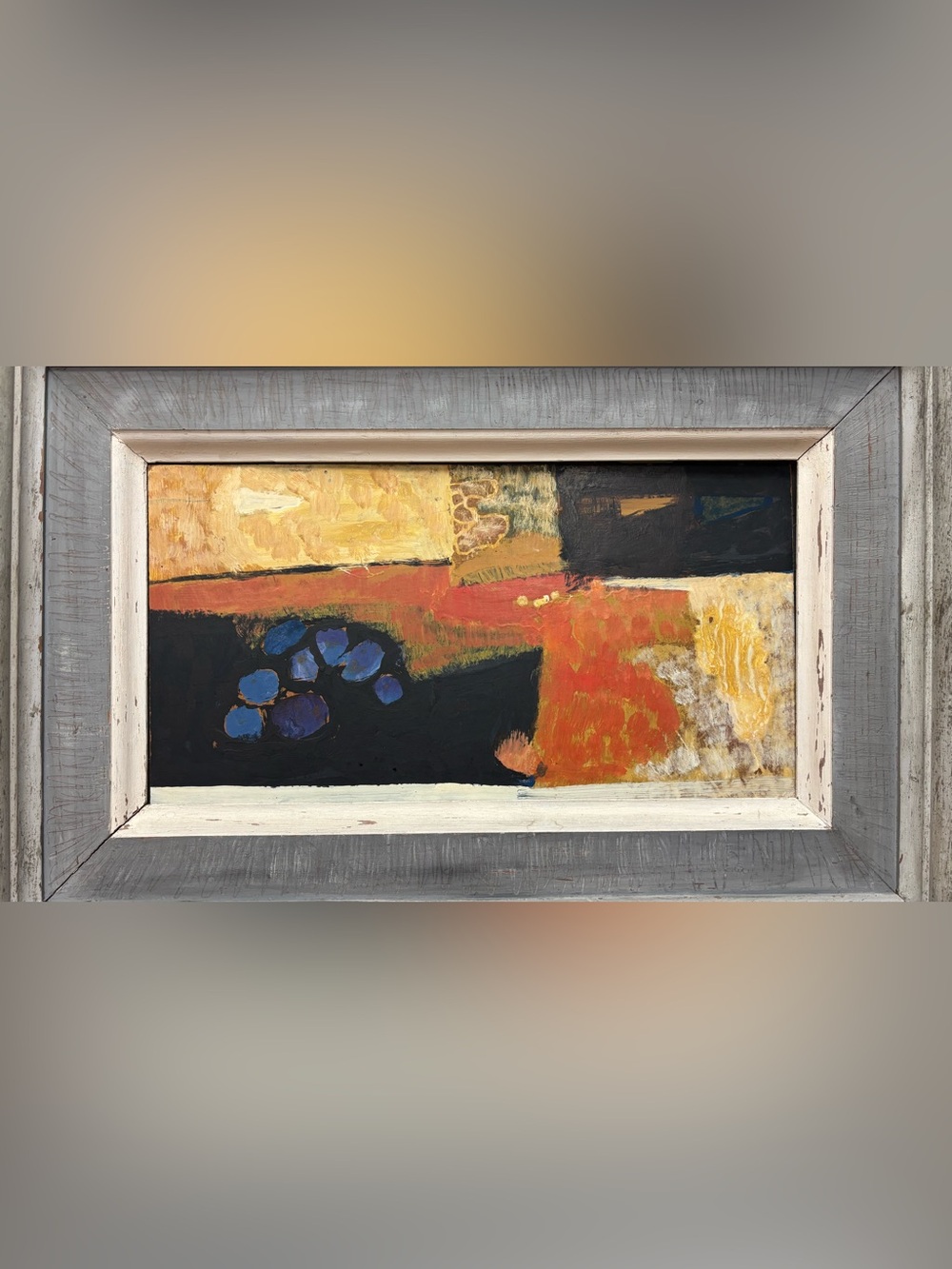Still life with grapes by artist Marjorie young mixed media art 1957